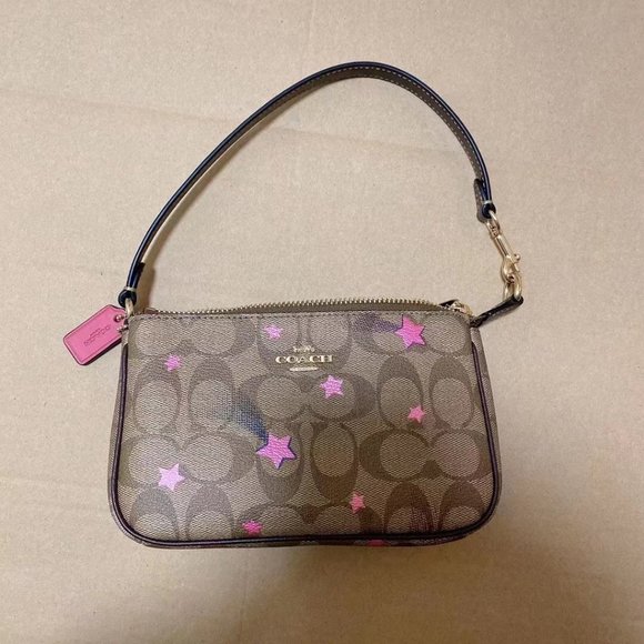 Coach C7294 Nolita 19 In Signature Canvas With Disco Star Print In Khaki Multi - Picture 5 of 11